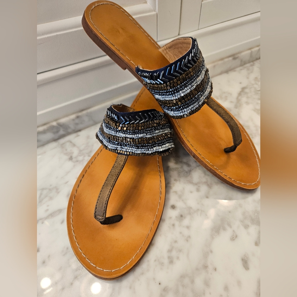 X Appeal Beaded Sandals